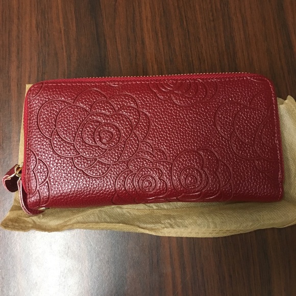 Handbags - MKF genuine leather wallet wristlet (red). NWT